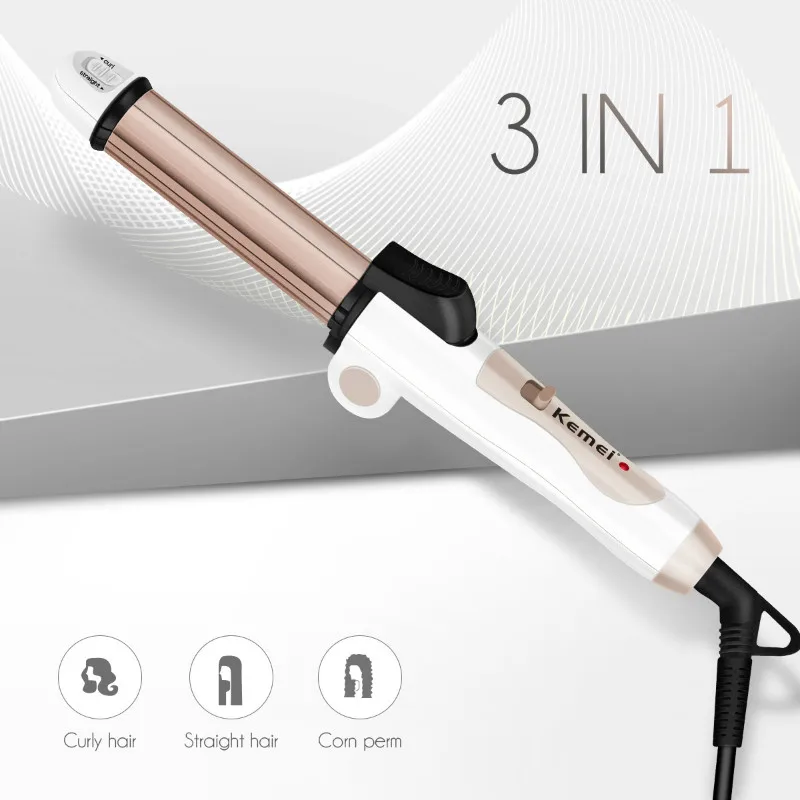 3 in1 Multifunctional Foldable Mini Hair Styler Curl Straightener Ceramic Curling irons Corn Plate Krultang Corrugation Waves
3 in1 Multifunctional Foldable Mini Hair Styler Curl Straightener Ceramic Curling irons Corn Plate Krultang Corrugation Waves