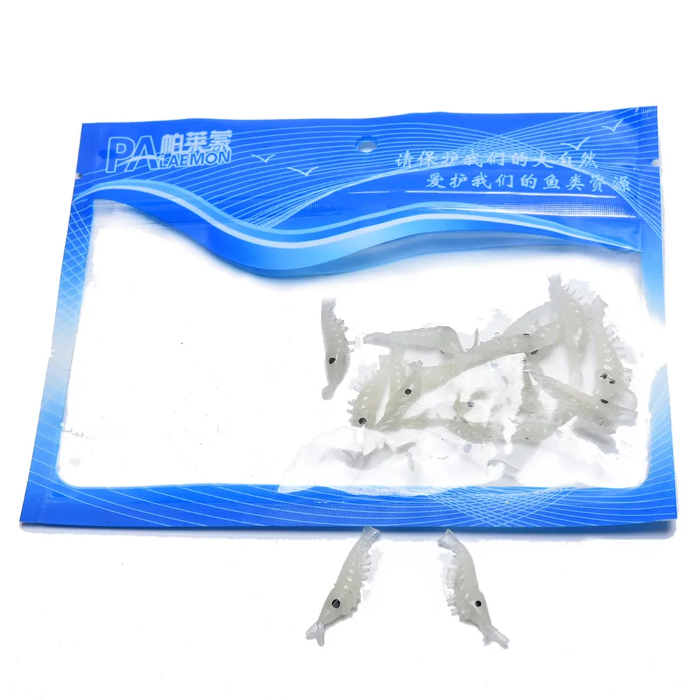 New 20 Pcs/set Artificial Fake Lure Luminous 3D Shrimp Bait Soft Lures Artificial Shrimp Fishing Lure Tackle
New 20 Pcs/set Artificial Fake Lure Luminous 3D Shrimp Bait Soft Lures Artificial Shrimp Fishing Lure Tackle