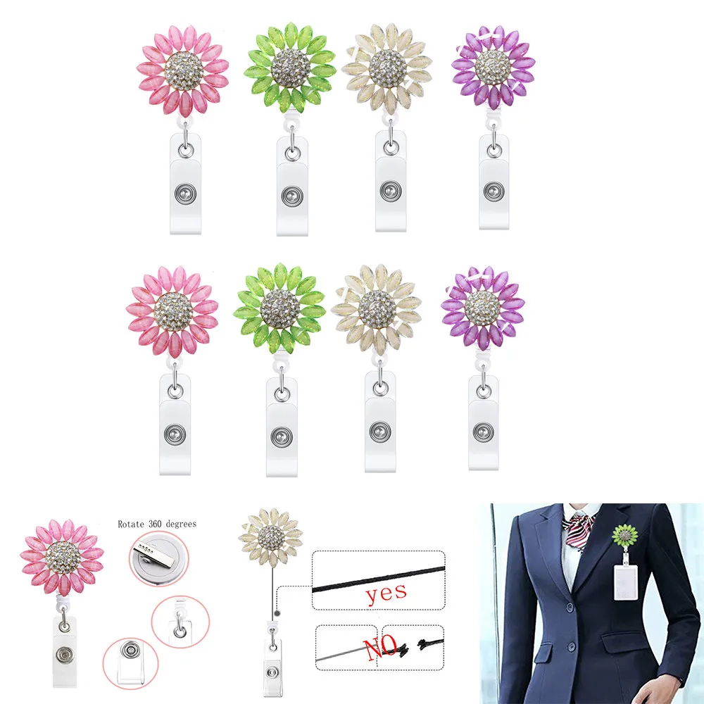 4 Color Cute Flower Retractable Nurse Badge Reel Clip Student Nurse Id Name Card Badge Holder Office Supplies
4 Color Cute Flower Retractable Nurse Badge Reel Clip Student Nurse Id Name Card Badge Holder Office Supplies