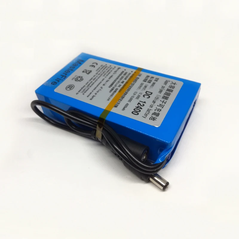 

New Portable DC 12V 4000mah Rechargeable Lithium-ion Battery Pack with Plug DC 12400 For CCTV Camera Batteries