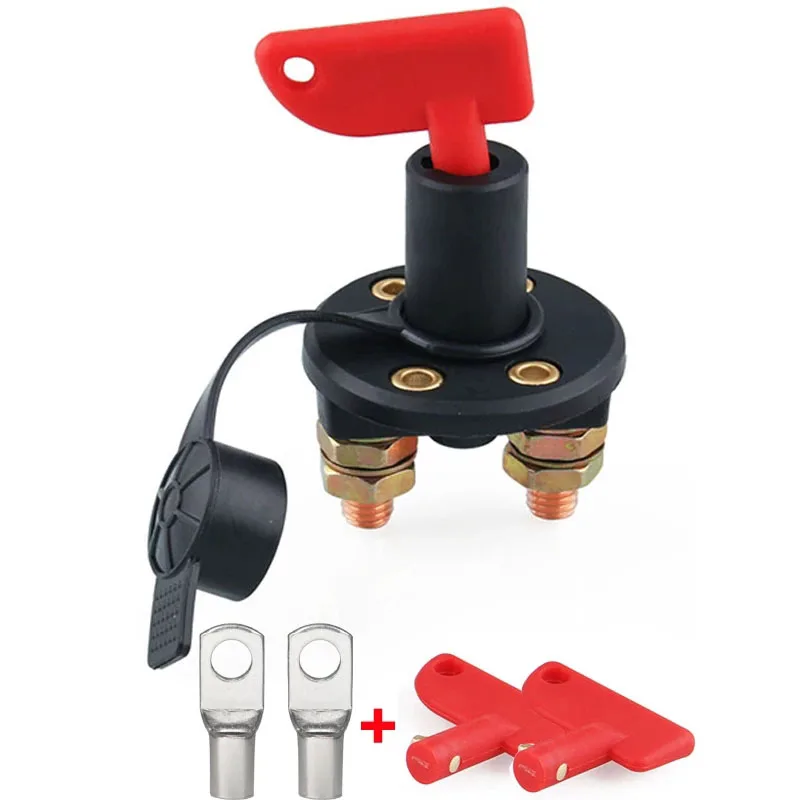 New 12V 24V Truck Auto Car Battery Switch 2Key Rotary Power Isolator Cut Off Kill Switch For Marine ATV Boat Disconnect 300A100A
New 12V 24V Truck Auto Car Battery Switch 2Key Rotary Power Isolator Cut Off Kill Switch For Marine ATV Boat Disconnect 300A100A