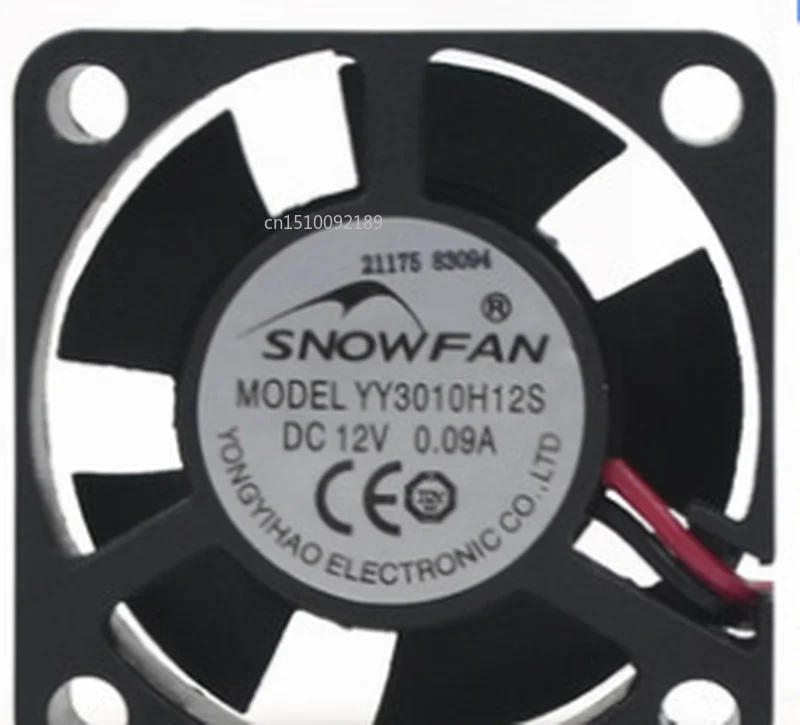 Free shipping YY3010H12S 0.09A 3010 30x30x10mm 3cm DC 12V 2-wire mute cooling fan
Free shipping YY3010H12S 0.09A 3010 30x30x10mm 3cm DC 12V 2-wire mute cooling fan
