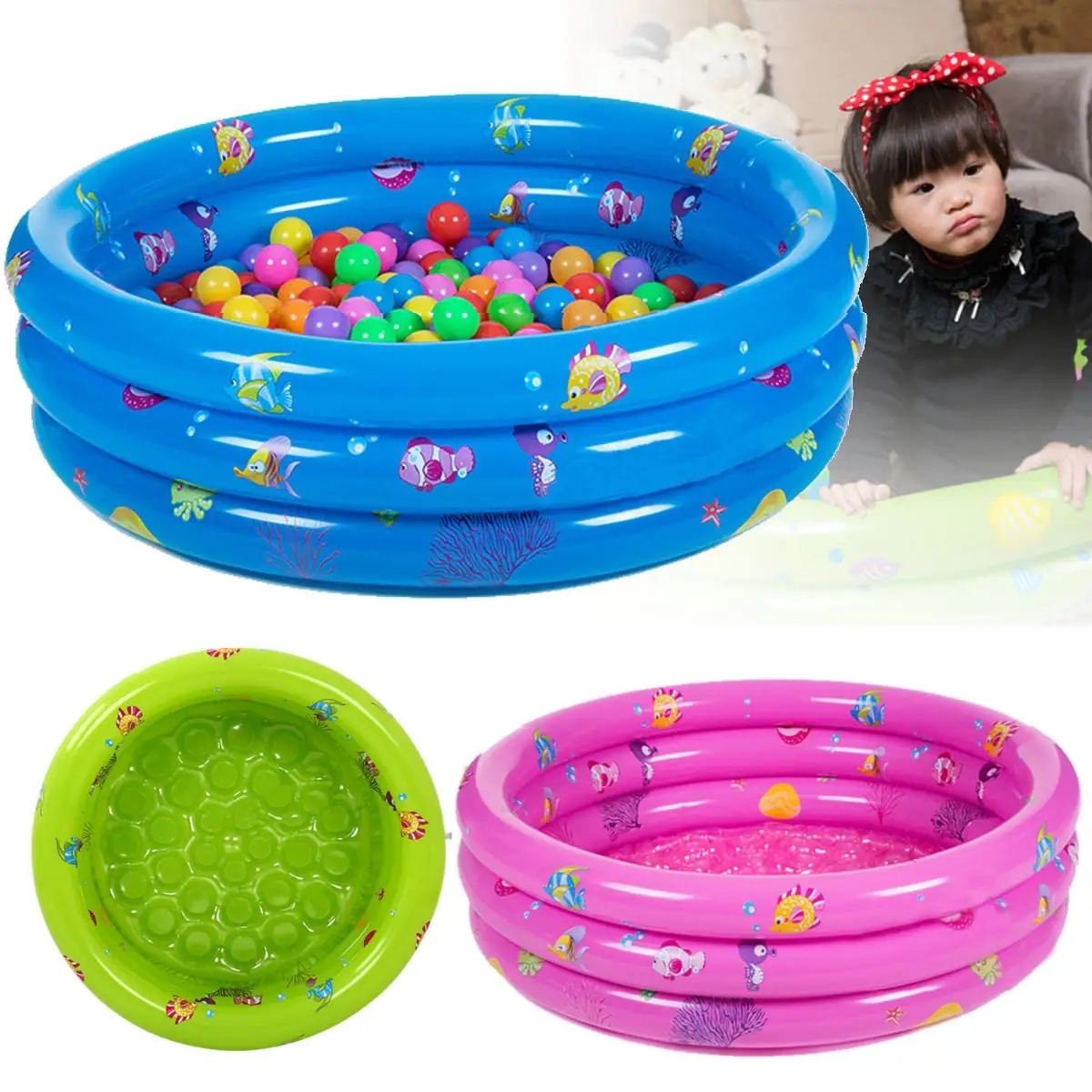 Durable Friendly PVC Toddler Kids Basin Bathtub Children Family Inflatable Baby Pool 3 Rings Anti-skid Inflatable Swimming Pool
Durable Friendly PVC Toddler Kids Basin Bathtub Children Family Inflatable Baby Pool 3 Rings Anti-skid Inflatable Swimming Pool