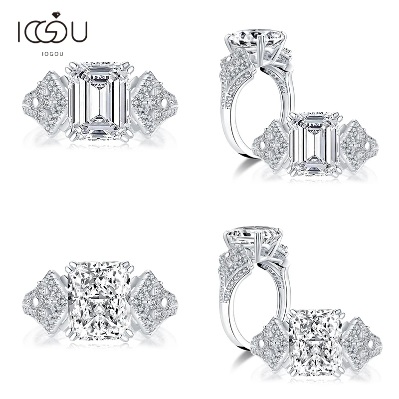 IOGOU сплошной 925 пробы серебро уникальное кольцо 3.0CT сияющей изумрудная огранка CZ Имитация кольцо для Для женщин свадебные Обручение Jewelr коль...
IOGOU сплошной 925 пробы серебро уникальное кольцо 3.0CT сияющей изумрудная огранка CZ Имитация кольцо для Для женщин свадебные Обручение Jewelr коль...