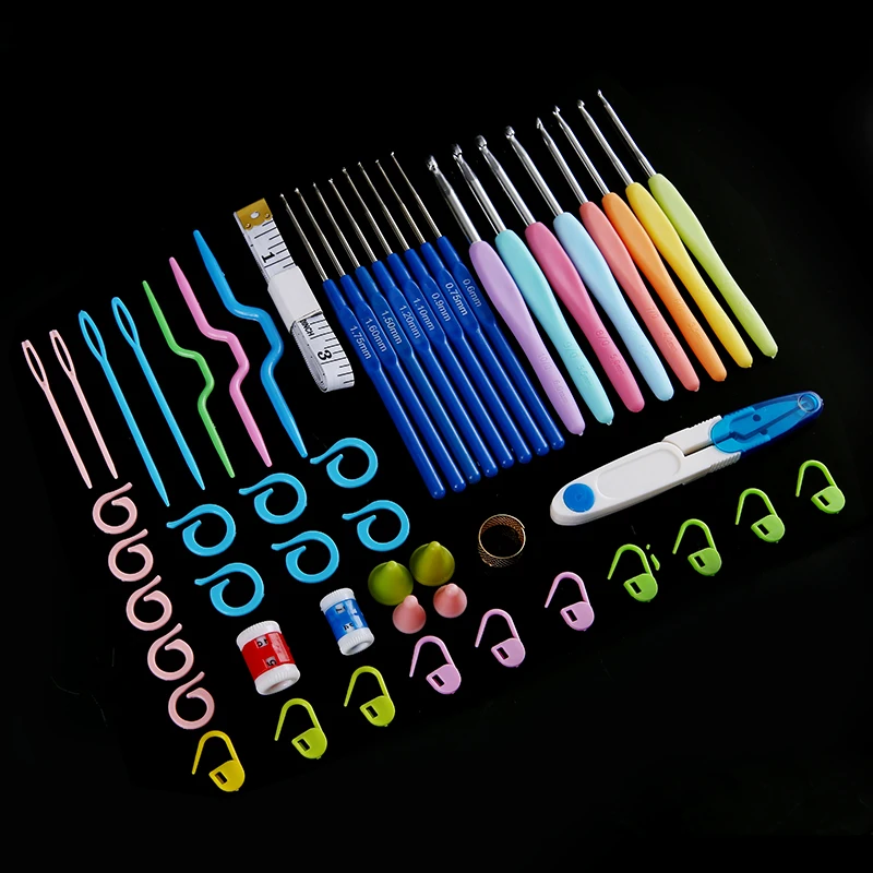 57pcs/Set Crochet Hooks Needles Knit Kit Stitches Knitting Craft Case Quality Crochet Set in Case Yarn Hook Stitch Weave
57pcs/Set Crochet Hooks Needles Knit Kit Stitches Knitting Craft Case Quality Crochet Set in Case Yarn Hook Stitch Weave