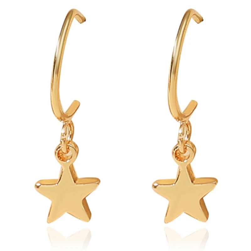 New Fashion Five-Pointed Star Studs Best Selling Simple Popular Gold Stars Earrings Jewelry Wholesale
New Fashion Five-Pointed Star Studs Best Selling Simple Popular Gold Stars Earrings Jewelry Wholesale