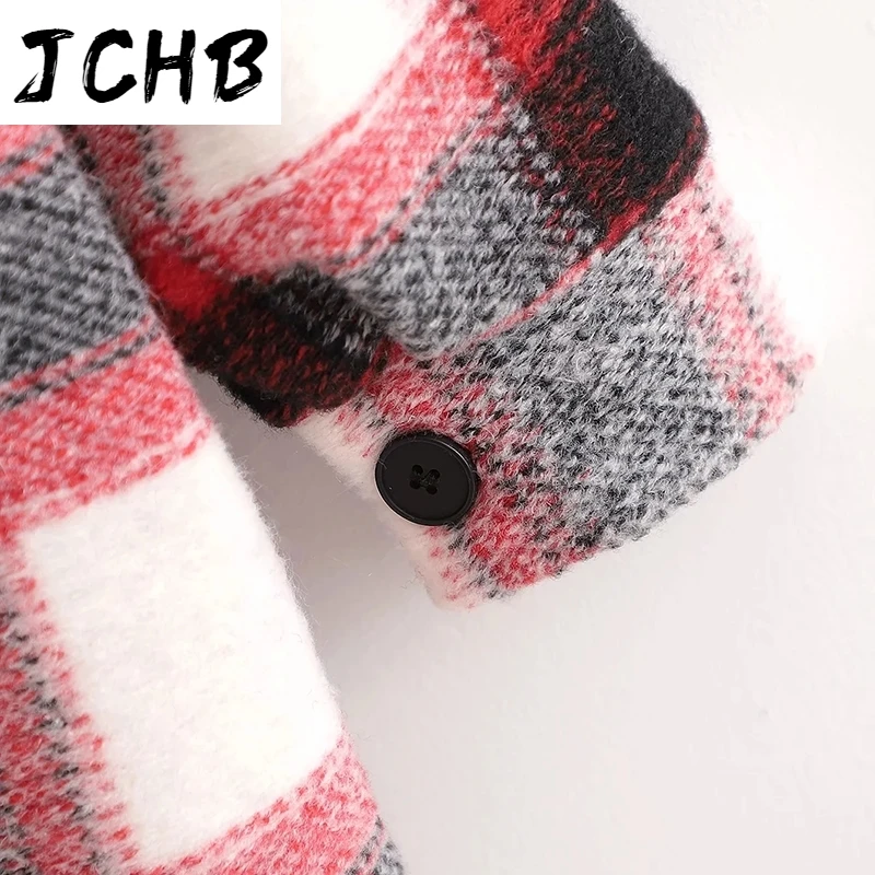 SHZQJCHB Winter Women Single Breasted Plaid Wool Coat 2021 Casual Turn Down Collar Long Shirt Coats Ladies Vintage Overcoat
SHZQJCHB Winter Women Single Breasted Plaid Wool Coat 2021 Casual Turn Down Collar Long Shirt Coats Ladies Vintage Overcoat