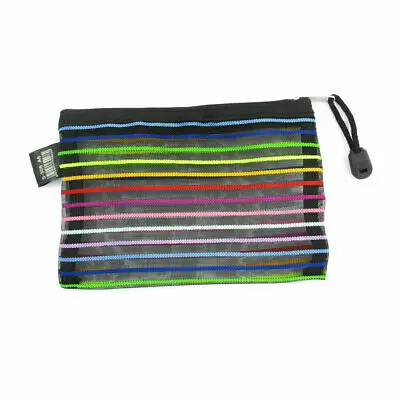 Красочные полосы шаблон нейлоновая застежка-молния прозрачный файл сумка держатель
Красочные полосы шаблон нейлоновая застежка-молния прозрачный файл сумка держатель