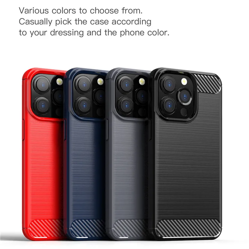 For Apple iPhone 13 Pro Case For iPhone 13 Pro Cover Cases Shockproof Silicone Carbon Fiber Protective Bumper For iPhone 13 Pro
For Apple iPhone 13 Pro Case For iPhone 13 Pro Cover Cases Shockproof Silicone Carbon Fiber Protective Bumper For iPhone 13 Pro