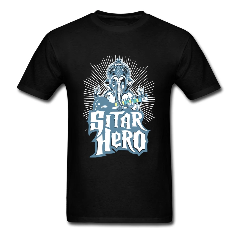 Футболки с круглым вырезом Sitar Hero хорошая доступная цена футболка Kawaii Creator