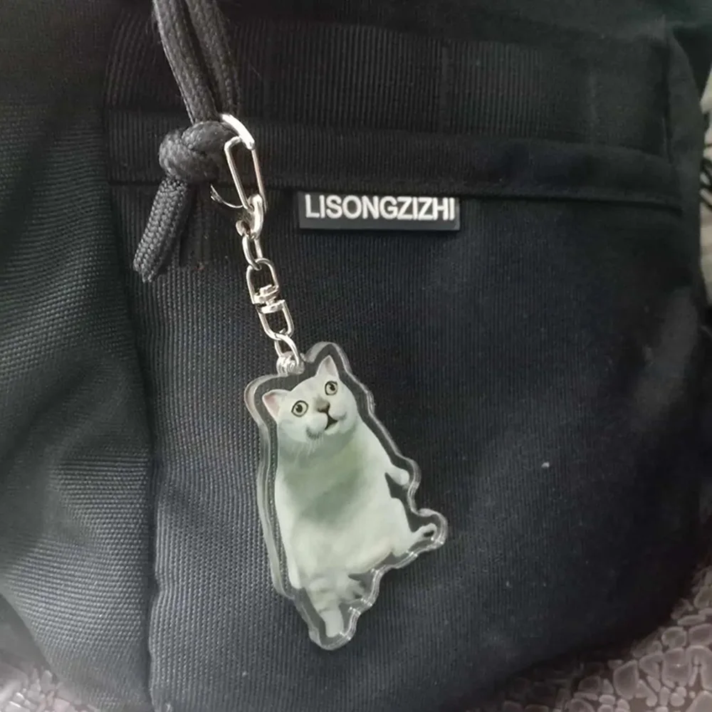 Cute Mur Cat Keychain Surprise Cat Cartoon Acrylic Keyrings Creative Car Bag Couple Keychain Pendant Child Woman Key Rings Gifts
Cute Mur Cat Keychain Surprise Cat Cartoon Acrylic Keyrings Creative Car Bag Couple Keychain Pendant Child Woman Key Rings Gifts