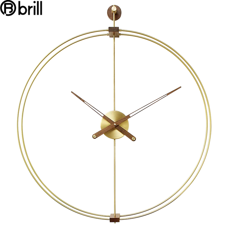 Nordic Creative Wall Clock Metal Living Room Walnut Wood Silent Watch Spain Wall Clock Modern Design Luxury Home Decoration Wall
Nordic Creative Wall Clock Metal Living Room Walnut Wood Silent Watch Spain Wall Clock Modern Design Luxury Home Decoration Wall