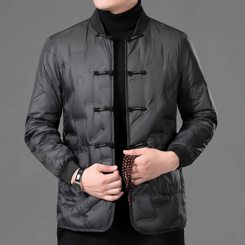 2021 Chinese Style for Men Buckle Stand-up Collar down Jacket Winter New Retro White Duck down Thermal Wear
2021 Chinese Style for Men Buckle Stand-up Collar down Jacket Winter New Retro White Duck down Thermal Wear