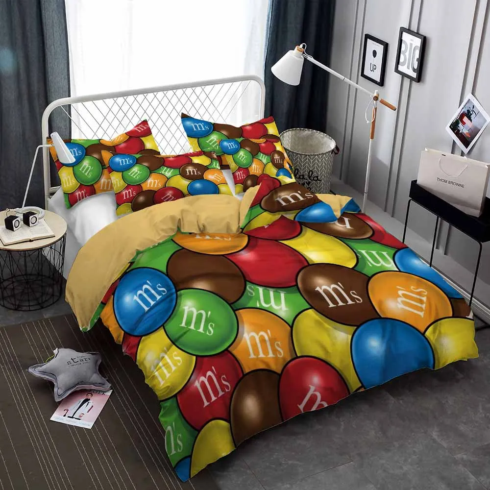 Комплект постельного белья M & M с шоколадным шариком, наборы пододеяльников, одеяло, постельное белье, двуспальный, Королевский, односпальны...
Комплект постельного белья M & M с шоколадным шариком, наборы пододеяльников, одеяло, постельное белье, двуспальный, Королевский, односпальны...