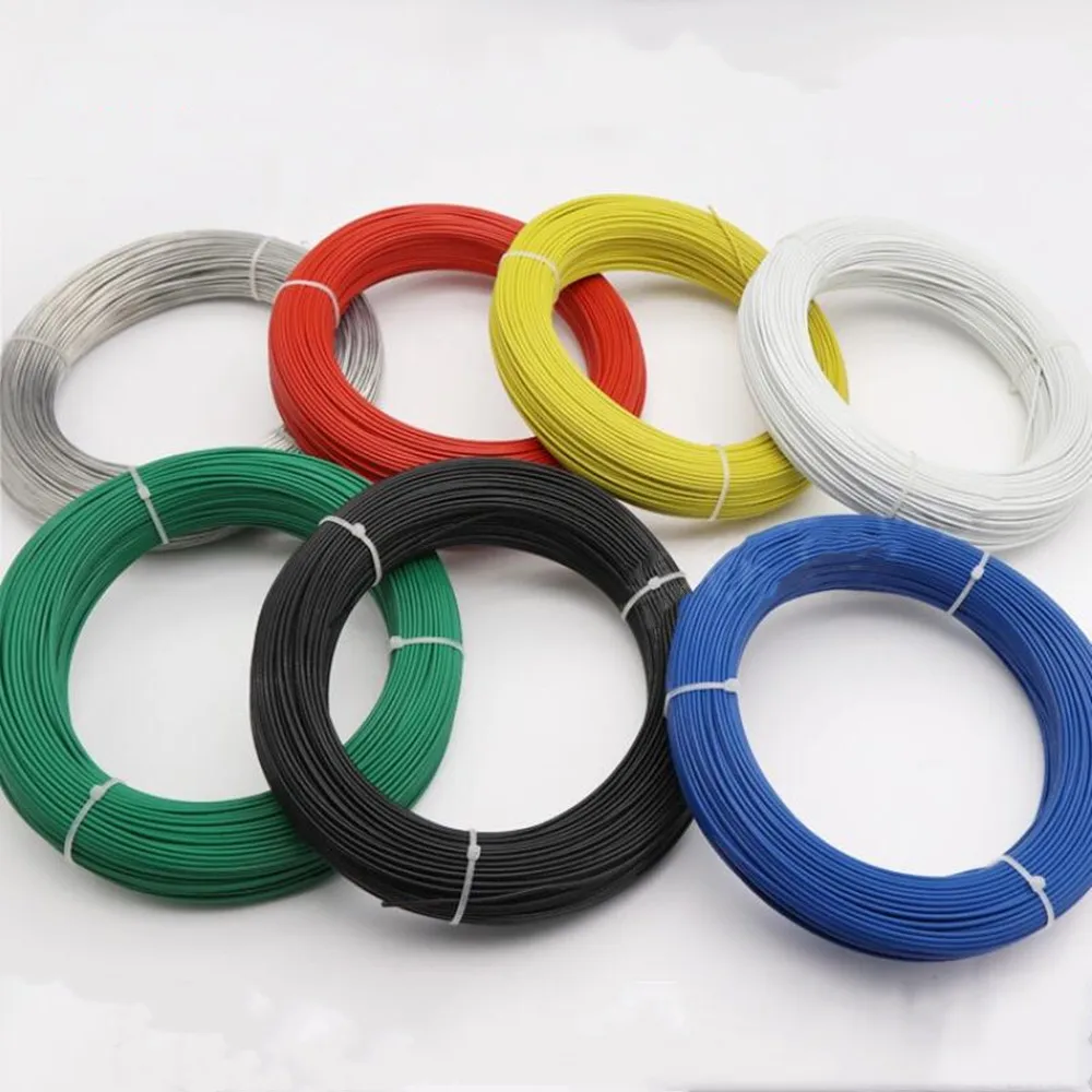 FF46-1 Teflo Tinned Plated FEP PFEP PTFE high temperature signal cable STRANDED Car Ground Wire 0.12 0.2 0.35 0.5 1.0 1.5mm2
FF46-1 Teflo Tinned Plated FEP PFEP PTFE high temperature signal cable STRANDED Car Ground Wire 0.12 0.2 0.35 0.5 1.0 1.5mm2
