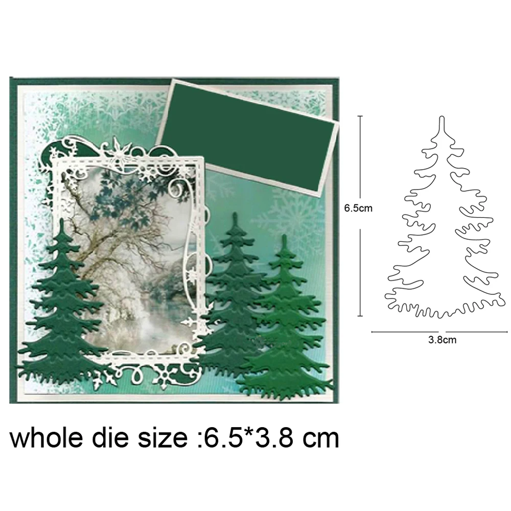 Pine Tree Metal Cutting Dies Cut Die Mold Christmas Tree Decor Scrapbook Paper Craft Knife Mould Blade Punch Stencils Die Xmas
Pine Tree Metal Cutting Dies Cut Die Mold Christmas Tree Decor Scrapbook Paper Craft Knife Mould Blade Punch Stencils Die Xmas