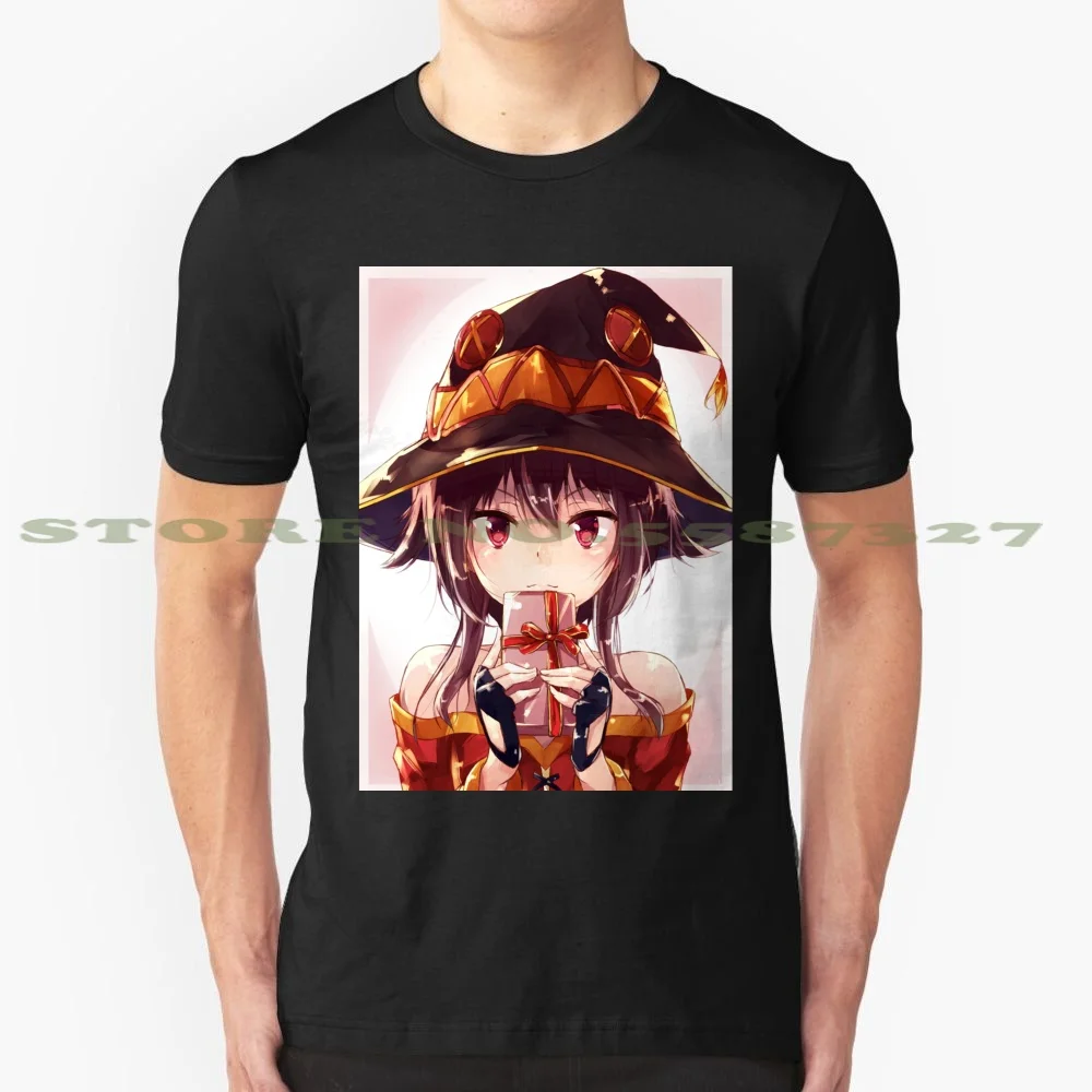 Модная футболка Megumin с модным дизайном, футболка Megumin Konosuba Anime Girl 
Модная футболка Megumin с модным дизайном, футболка Megumin Konosuba Anime Girl