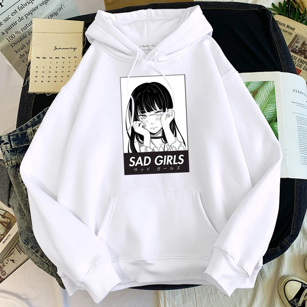 Womens Sweatshirt Sad Girls Anime Characters Cartoon Printed Hoodie Woman Oversized Round Neck Hoodied Tops Soft Kawaii Clothes
Womens Sweatshirt Sad Girls Anime Characters Cartoon Printed Hoodie Woman Oversized Round Neck Hoodied Tops Soft Kawaii Clothes
