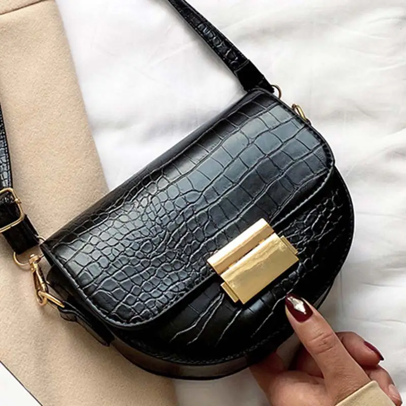 Stone Pattern PU Leather Saddle Bag For Women 2021 Small Solid Color Shoulder Messenger Bag Female Casual Handbags and Purses
Stone Pattern PU Leather Saddle Bag For Women 2021 Small Solid Color Shoulder Messenger Bag Female Casual Handbags and Purses