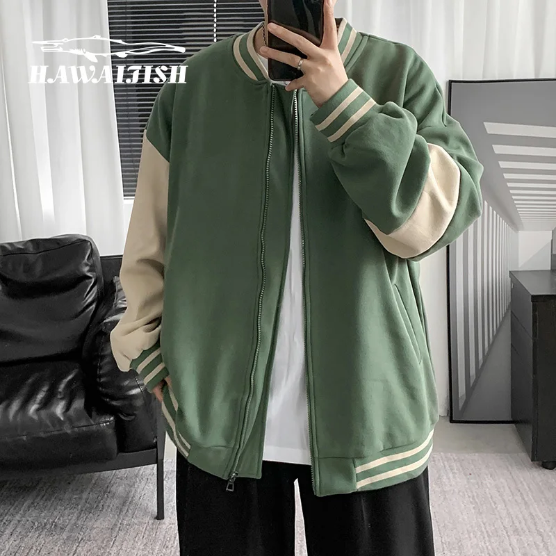 Men's bomber jackets 2021 autumn and winter men's baseball uniforms Korean style trendy men's jackets mens jackets and coats
Men's bomber jackets 2021 autumn and winter men's baseball uniforms Korean style trendy men's jackets mens jackets and coats