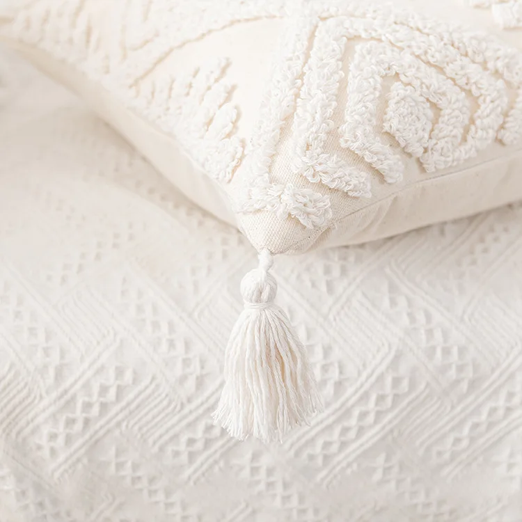 Cushion Cover Cotton Pillow Cover Ivory Loop Tufted for Living Room Home Decoration
Cushion Cover Cotton Pillow Cover Ivory Loop Tufted for Living Room Home Decoration