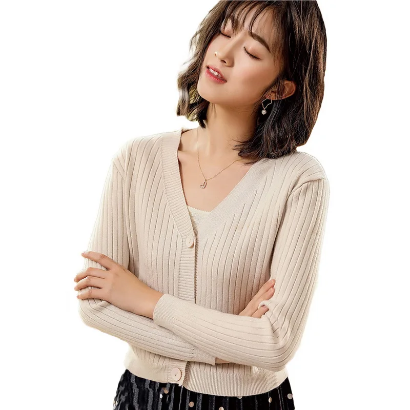 2021 Autumn Cardigan Knitted New Fashion Sexy V Neck Knitted Sweater Casual Single Breasted Long Sleeve Cardigans for Women
2021 Autumn Cardigan Knitted New Fashion Sexy V Neck Knitted Sweater Casual Single Breasted Long Sleeve Cardigans for Women