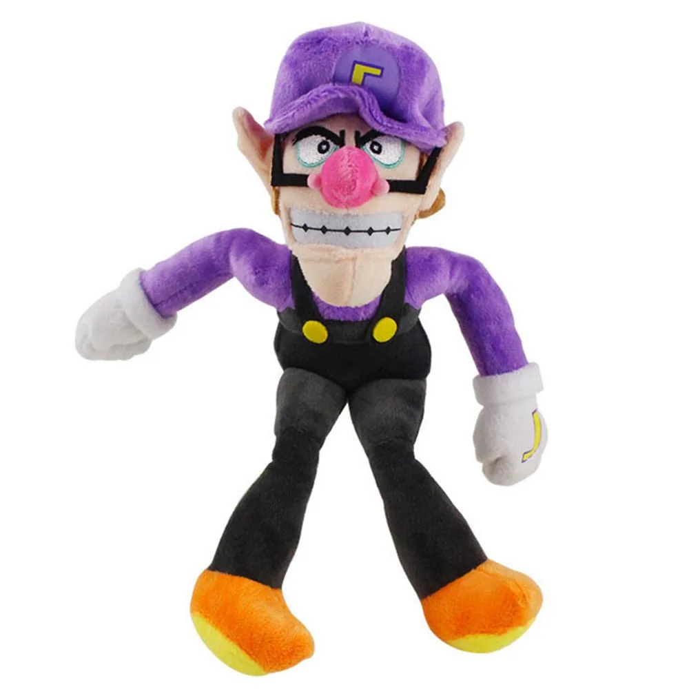 Фото Кукла из мягкой стоп-пленки Waluigi Purpel Bad Thin Man из игры Anime размером 26 см, подарок на день рождения или Рождество для детей.