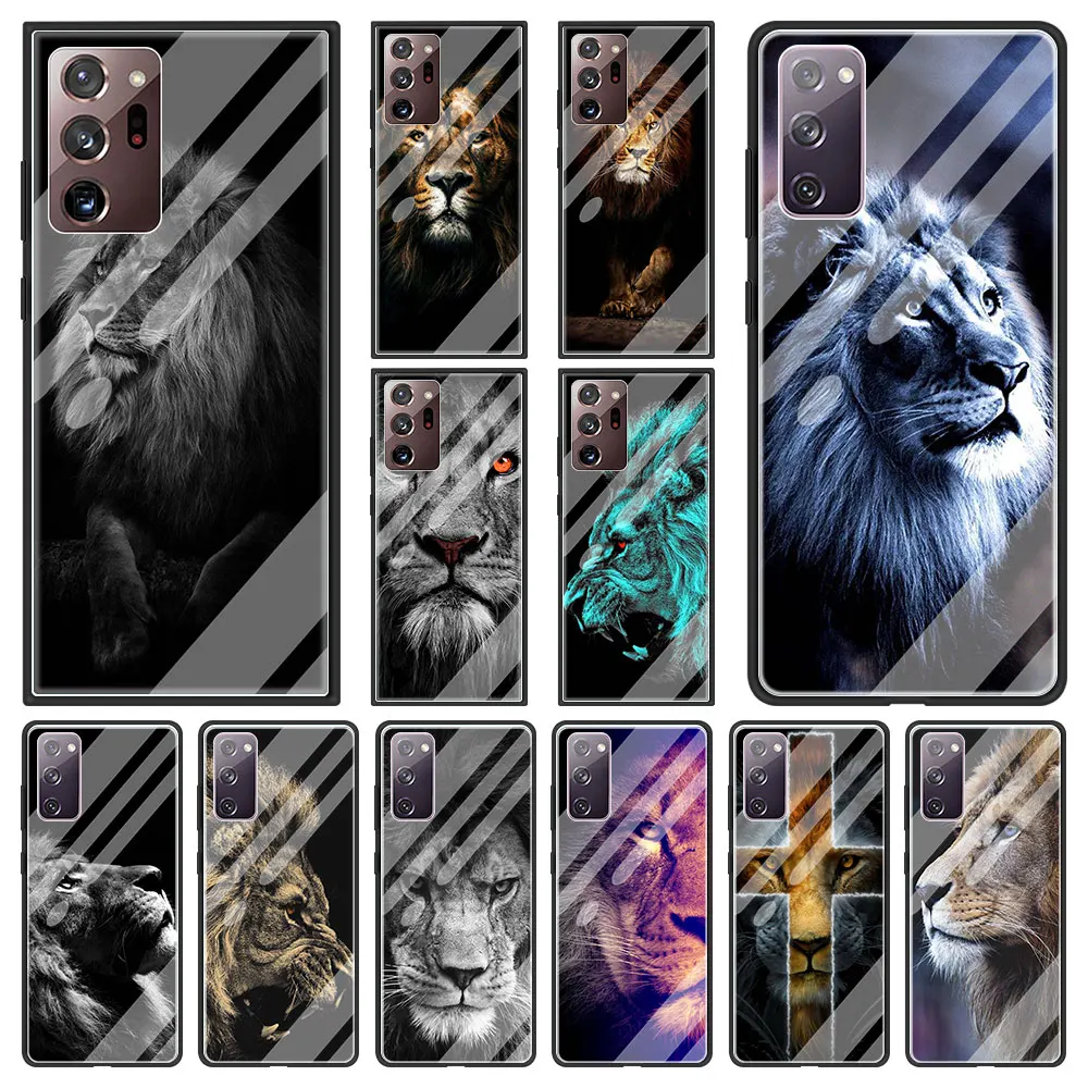 Glass Case for Samsung Galaxy S20 FE S21 S10 S9 S8 Plus S10e Phone Cover Note 10 Lite 20 Ultra 9 Shell Lion Alpha Male Funda Sac
Glass Case for Samsung Galaxy S20 FE S21 S10 S9 S8 Plus S10e Phone Cover Note 10 Lite 20 Ultra 9 Shell Lion Alpha Male Funda Sac