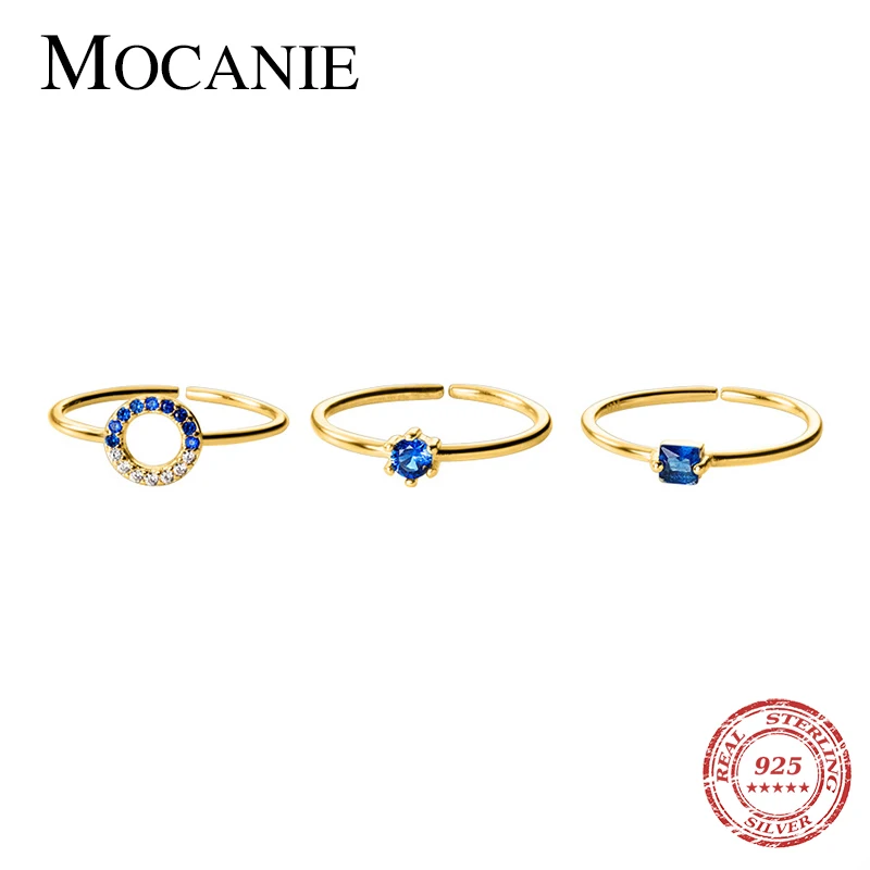 Mocanie Blue Crystal Minimalist Sterling Silver 925 Geometric Free Size Opening Ring for Women Adjsutable 3 Style Ring Jewelry
Mocanie Blue Crystal Minimalist Sterling Silver 925 Geometric Free Size Opening Ring for Women Adjsutable 3 Style Ring Jewelry
