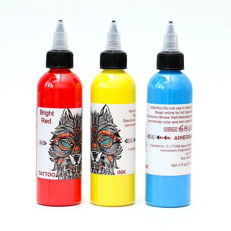 New tattoo pigment tattoo color ink 120ml 14 color wolf head tattoo color pigment single bottle tattoo supplies tattoo ink
New tattoo pigment tattoo color ink 120ml 14 color wolf head tattoo color pigment single bottle tattoo supplies tattoo ink