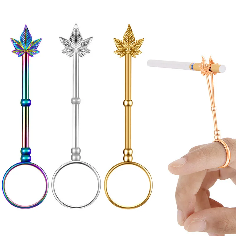 Metal Cigarette Hand Holder Vintage Finger Ring For Women Men Adjustable Slim Cigarettes Clip Smoking Holder Smoking Accessories
Metal Cigarette Hand Holder Vintage Finger Ring For Women Men Adjustable Slim Cigarettes Clip Smoking Holder Smoking Accessories