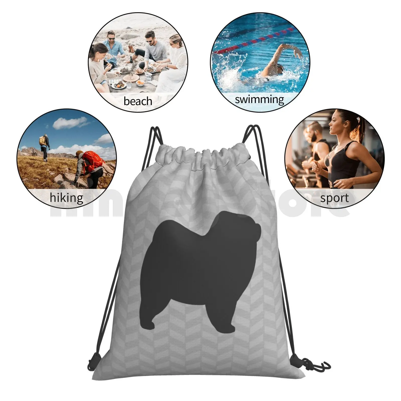 Black Chow Chow Silhouette ( S ) Backpack Drawstring Bag Riding Climbing Gym Bag Chow Chow Chow Rough Chow Chow Rough Chow
Black Chow Chow Silhouette ( S ) Backpack Drawstring Bag Riding Climbing Gym Bag Chow Chow Chow Rough Chow Chow Rough Chow