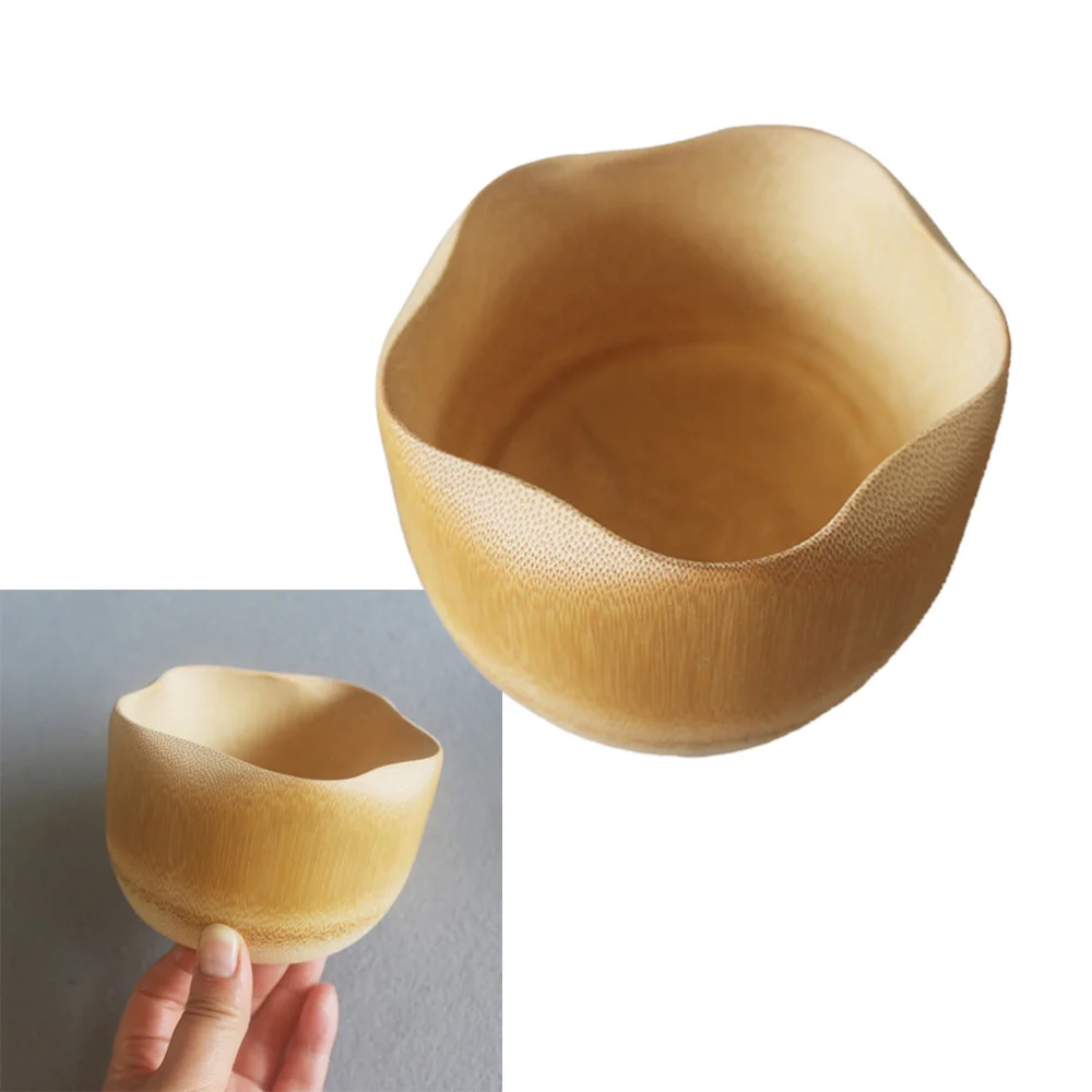 Natural Bamboo Bowl Paint-free Scald Resistant Anti-fall Kids Feeding Bowl Lotus Shaped Bowl Unbreakable Salad Mixed Bo 
Natural Bamboo Bowl Paint-free Scald Resistant Anti-fall Kids Feeding Bowl Lotus Shaped Bowl Unbreakable Salad Mixed Bo