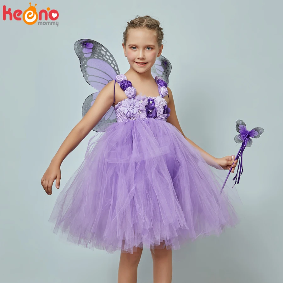 Lavender Lilac Flower Girl Tutu Dress with Butterfly Wing and Wand Kids Wedding Birthday Party Pageant Dress Tutu Costume
Lavender Lilac Flower Girl Tutu Dress with Butterfly Wing and Wand Kids Wedding Birthday Party Pageant Dress Tutu Costume