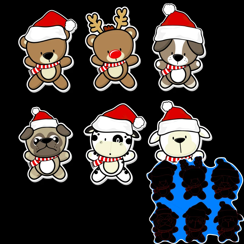 Cutting Metal Dies Animals in Christmas for 2020 New Stencils DIY Scrapbooking Paper Cards Craft Making New Craft Decoration
Cutting Metal Dies Animals in Christmas for 2020 New Stencils DIY Scrapbooking Paper Cards Craft Making New Craft Decoration