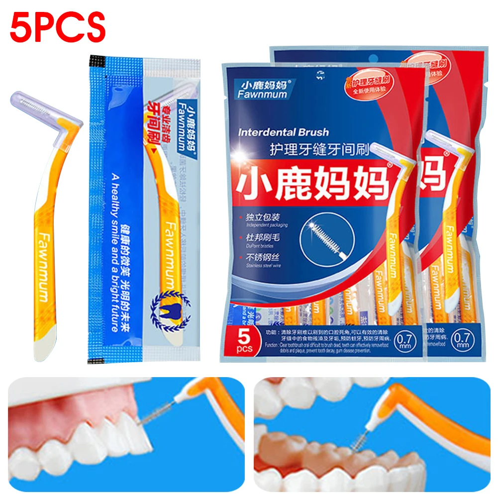 5Pcs Angle Interdental Brushes L Shaped Dental Floss Interdental Cleaner Orthodontic Teeth Brush Toothpick Oral Care Tool
5Pcs Angle Interdental Brushes L Shaped Dental Floss Interdental Cleaner Orthodontic Teeth Brush Toothpick Oral Care Tool