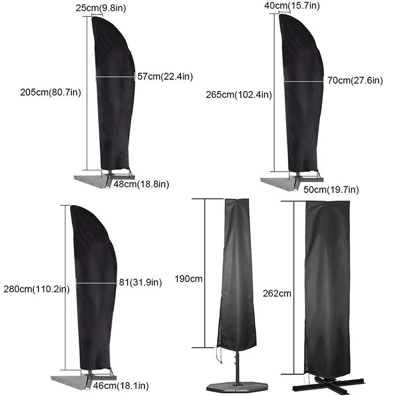 Umbrella Cover Furniture Kitchen Waterproof Cover Garden Weatherproof Patio Cantilever Parasol Rain Cover Accessories With Bag
Umbrella Cover Furniture Kitchen Waterproof Cover Garden Weatherproof Patio Cantilever Parasol Rain Cover Accessories With Bag