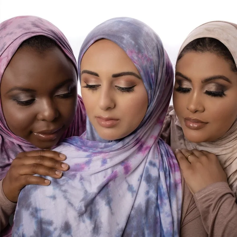 Fashion Elastic Jersey Muslim Hijab Scarf Handmade Tie-dye Black Women Turban Tie Cotton Feeling Shawl Islamic Headwrap 175x55CM
Fashion Elastic Jersey Muslim Hijab Scarf Handmade Tie-dye Black Women Turban Tie Cotton Feeling Shawl Islamic Headwrap 175x55CM