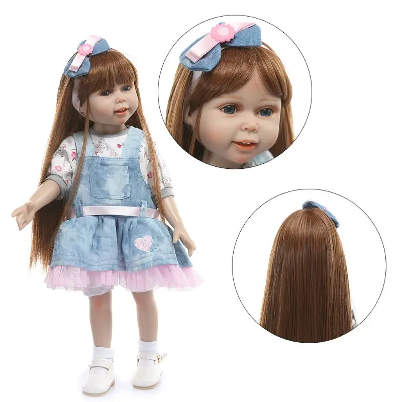 H9EF 45cm Realistic Full Silicone Newborn Baby Toy Long Hair Girl Princess Clothes Pacifier Lifelike Handmade Gifts
H9EF 45cm Realistic Full Silicone Newborn Baby Toy Long Hair Girl Princess Clothes Pacifier Lifelike Handmade Gifts