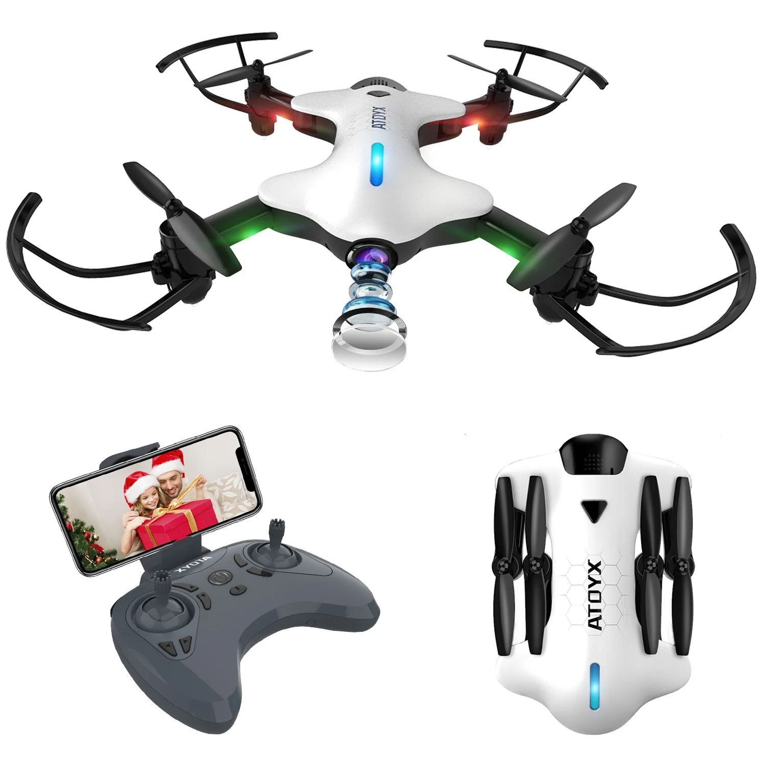 720P FPV WIFI мини камера Дрон с HD камерой RC вертолет Безголовый режим удержания высоты