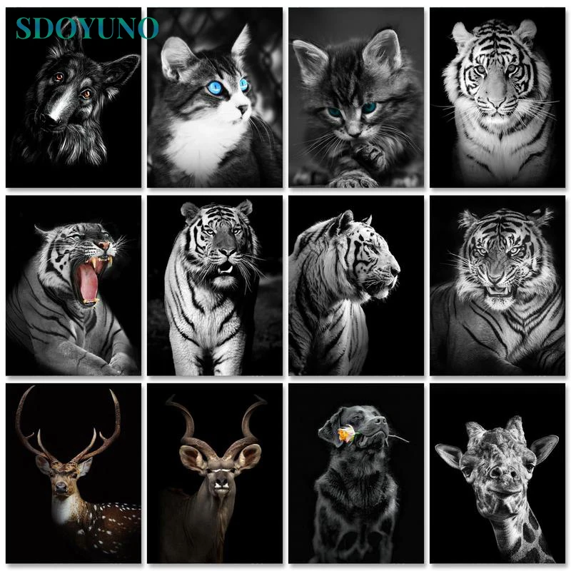 SDOYUNO Oil Painting By Numbers Animals 60x75cm Paint By Numbers On Canvas Cats Watercolor By Numbers Tiger Home Decor
SDOYUNO Oil Painting By Numbers Animals 60x75cm Paint By Numbers On Canvas Cats Watercolor By Numbers Tiger Home Decor