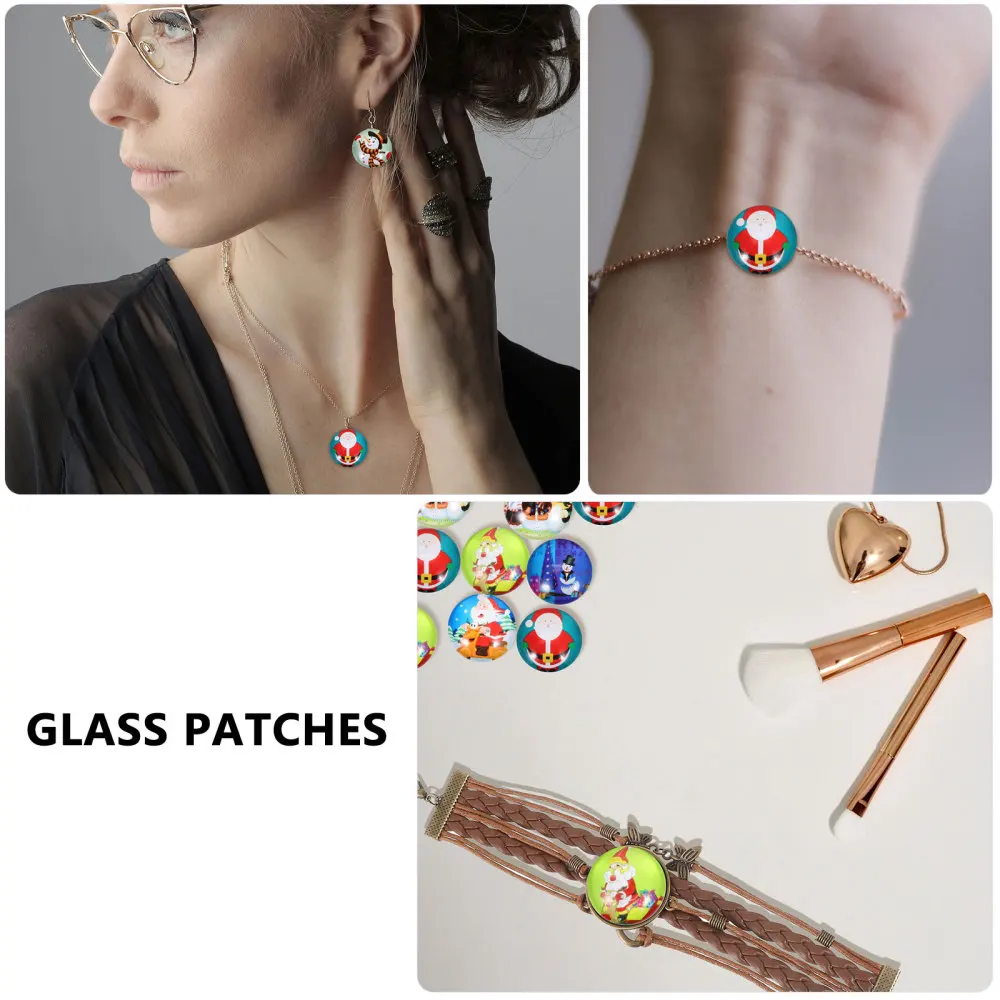 100Pcs Christmas Flat Back Cabochons Glass Patches Glass Gemstone Patch
100Pcs Christmas Flat Back Cabochons Glass Patches Glass Gemstone Patch