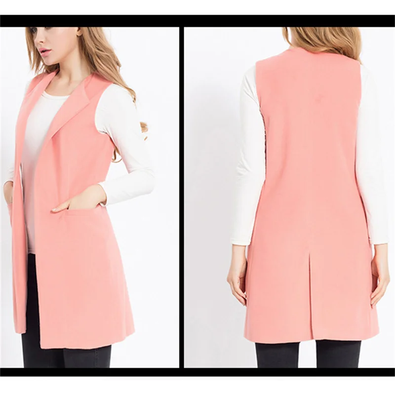 Vest Coat Women 2021 New Spring Autumn Europe And America Plus Size Loose White Pink Gray Fashion Long Blazer Vest Jacket GH525
Vest Coat Women 2021 New Spring Autumn Europe And America Plus Size Loose White Pink Gray Fashion Long Blazer Vest Jacket GH525