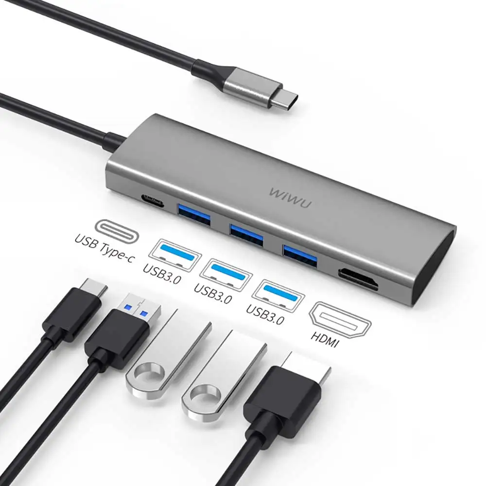 WIWU USB C Hub для MacBook Pro 13 16 2020 2019 2018 Многофункциональный USB 3,0 PD Power для MacBook Air 13 Type-c для HDMI
WIWU USB C Hub для MacBook Pro 13 16 2020 2019 2018 Многофункциональный USB 3,0 PD Power для MacBook Air 13 Type-c для HDMI