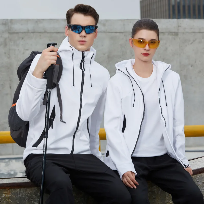 Outdoor Soft Shell Coats Clothes Men Women Autumn Winter Fashion Slim Jacket Hunting Mountain Climbing Solid Color Hoodie
Outdoor Soft Shell Coats Clothes Men Women Autumn Winter Fashion Slim Jacket Hunting Mountain Climbing Solid Color Hoodie