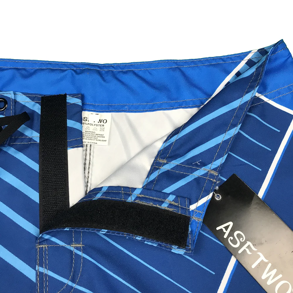 Мужские пляжные шорты темно синие Бермуды для плавания быстросохнущие штаны