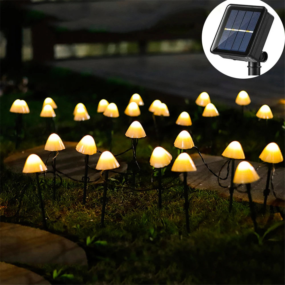 Solar Powered Mushroom Led String Fairy Lights 10/20/30 LEDs Outdoor Garden Fence Patio Garland Christmas Wedding Decor Lights
Solar Powered Mushroom Led String Fairy Lights 10/20/30 LEDs Outdoor Garden Fence Patio Garland Christmas Wedding Decor Lights