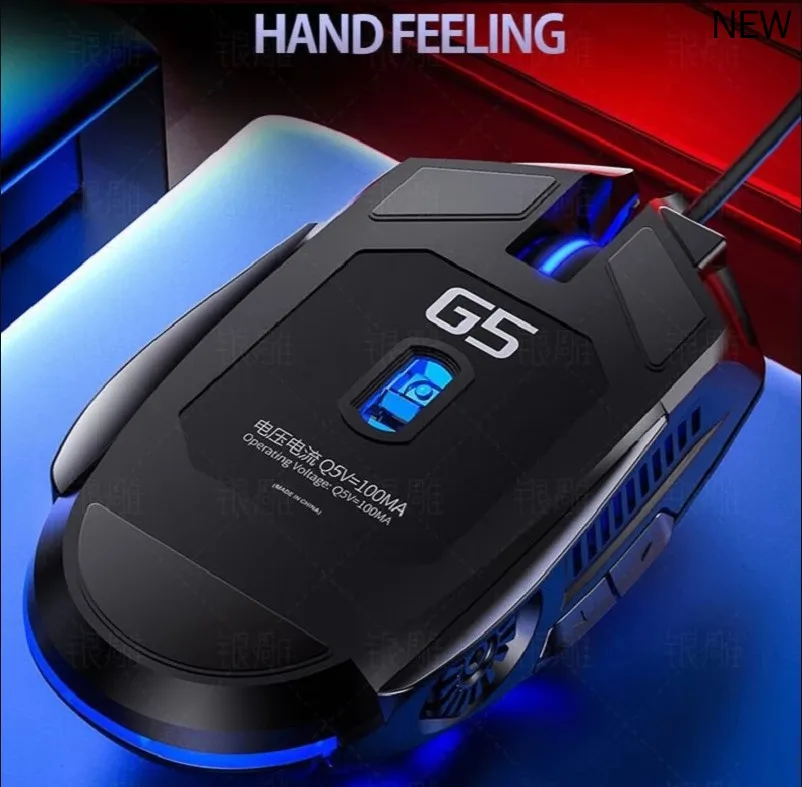 Gamer Computer Mouse Ergonomic USB Wired Game Mause 5500 DPI Silent Mice LED Back Light 6 Button PC Laptop
Gamer Computer Mouse Ergonomic USB Wired Game Mause 5500 DPI Silent Mice LED Back Light 6 Button PC Laptop