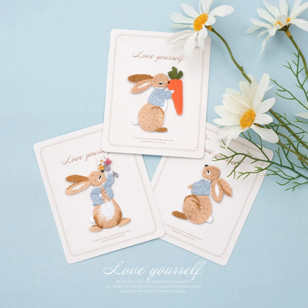 Cute Rabbit Embroidery Patches for Girls Bag Iron On Patches for Clothes Jeans Small Glue Patch for Kids Clothes Design Decor
Cute Rabbit Embroidery Patches for Girls Bag Iron On Patches for Clothes Jeans Small Glue Patch for Kids Clothes Design Decor