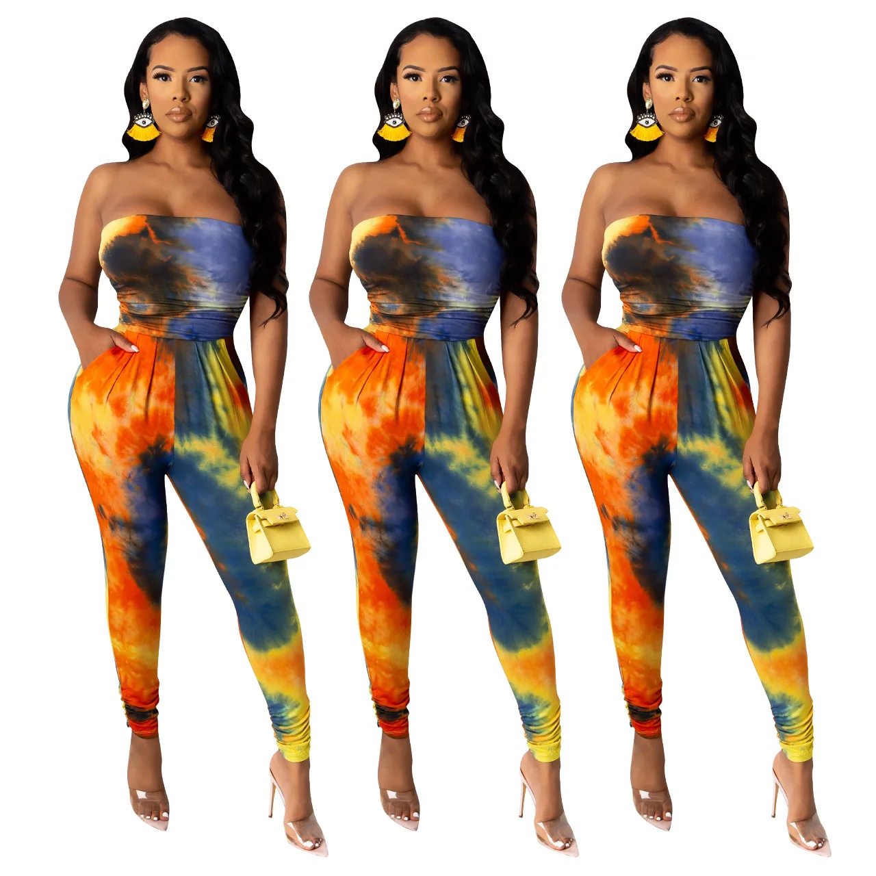Cutubly Rompers and Jumpsuits for Women Skinny Romper Sleeveless Outfits Tie Dyed Print Sexy Jumpsuit Summer Women 2020 Fashion
Cutubly Rompers and Jumpsuits for Women Skinny Romper Sleeveless Outfits Tie Dyed Print Sexy Jumpsuit Summer Women 2020 Fashion